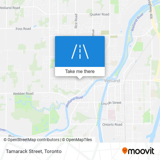 Tamarack Street map