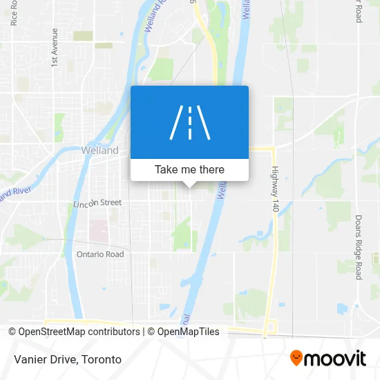 Vanier Drive map