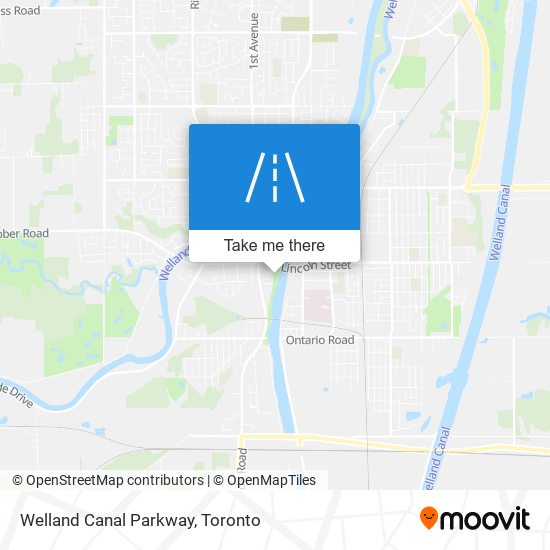 Welland Canal Parkway map