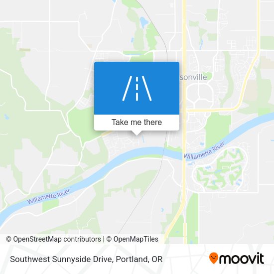 Mapa de Southwest Sunnyside Drive