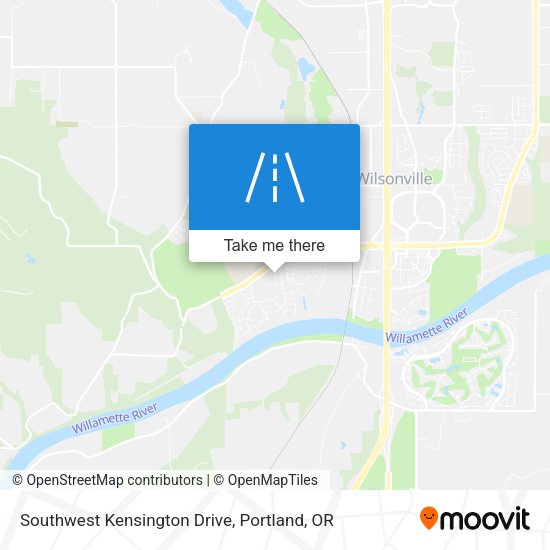 Southwest Kensington Drive map
