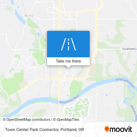 Town Center Park Connector map