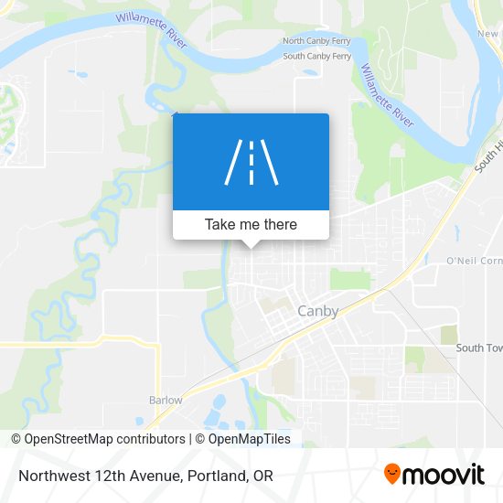 Northwest 12th Avenue map