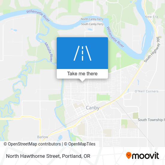 North Hawthorne Street map