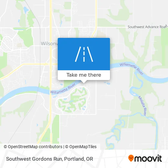 Southwest Gordons Run map
