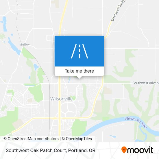 Southwest Oak Patch Court map