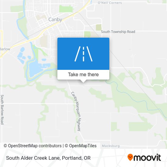 Mapa de South Alder Creek Lane