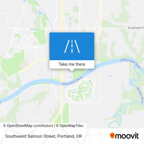 Southwest Salmon Street map