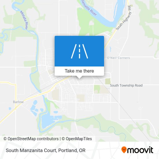 South Manzanita Court map