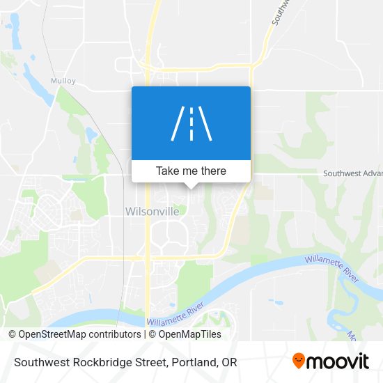 Southwest Rockbridge Street map