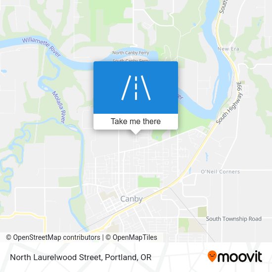 North Laurelwood Street map