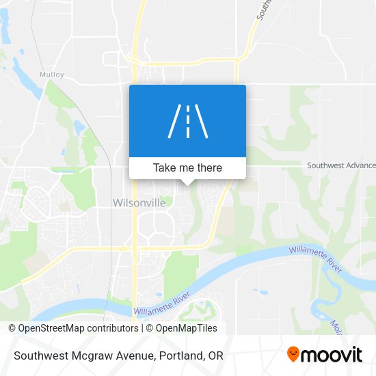 Southwest Mcgraw Avenue map