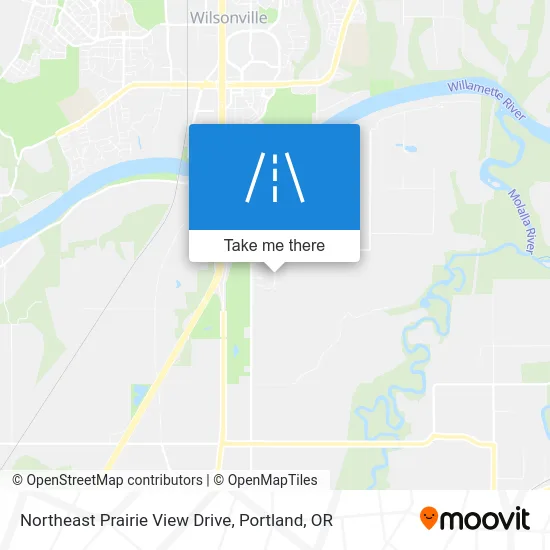 Northeast Prairie View Drive map