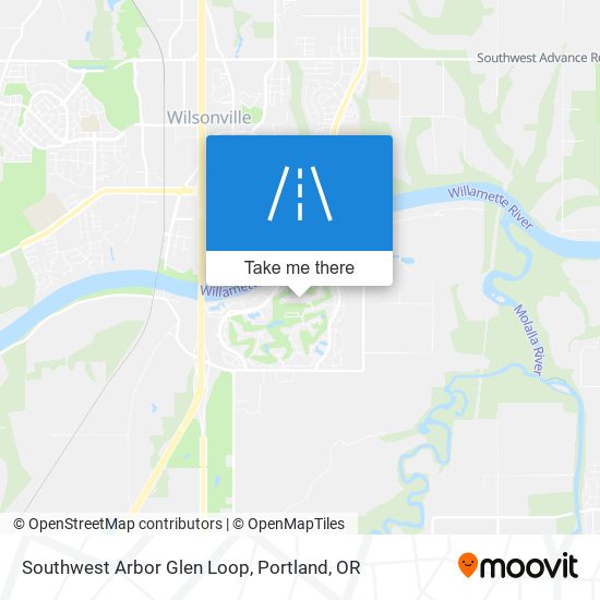Southwest Arbor Glen Loop map