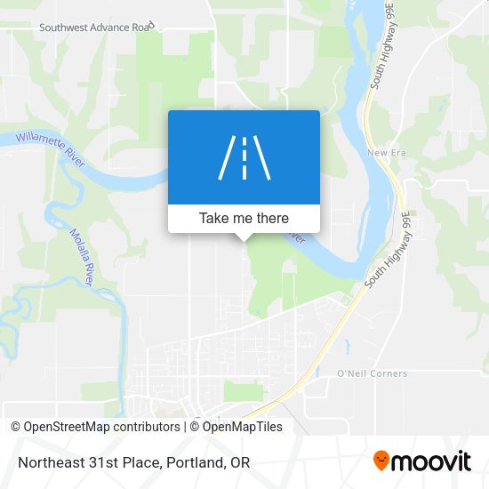 Northeast 31st Place map