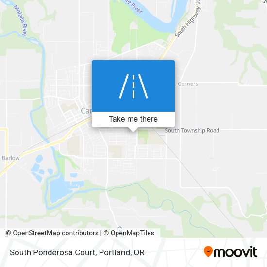 South Ponderosa Court map