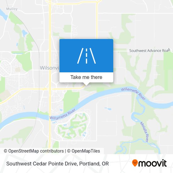 Southwest Cedar Pointe Drive map