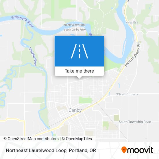Northeast Laurelwood Loop map