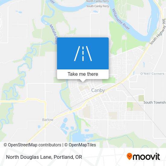 North Douglas Lane map