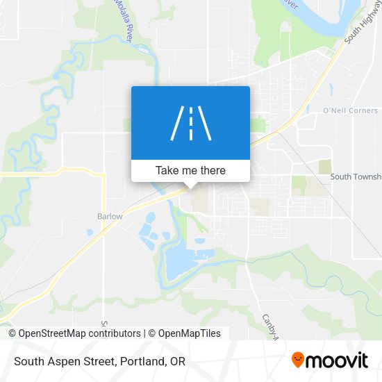 South Aspen Street map