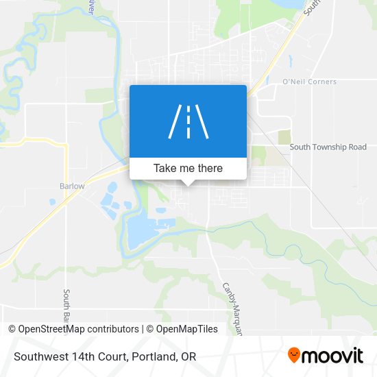 Southwest 14th Court map