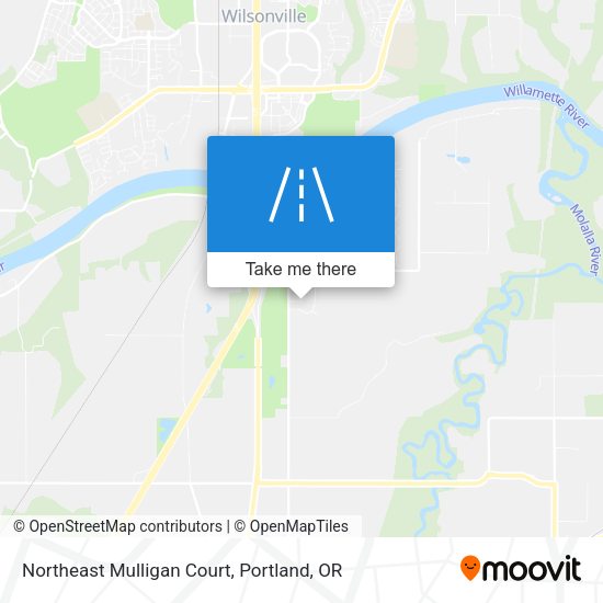 Northeast Mulligan Court map
