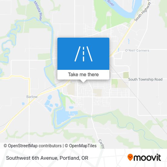 Mapa de Southwest 6th Avenue