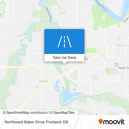 Northwest Baker Drive map