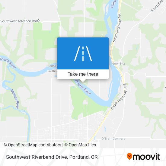 Mapa de Southwest Riverbend Drive