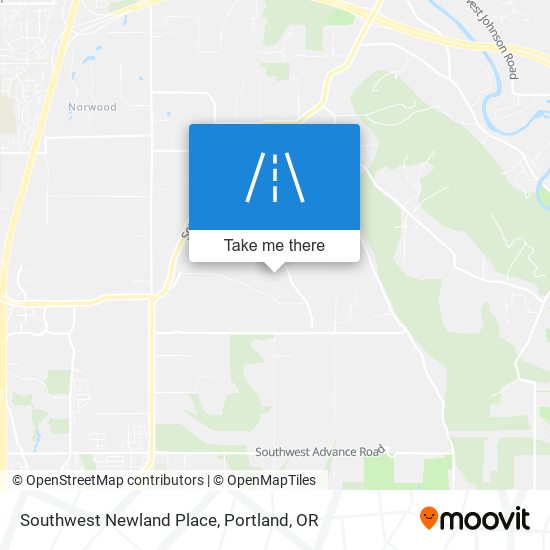 Southwest Newland Place map