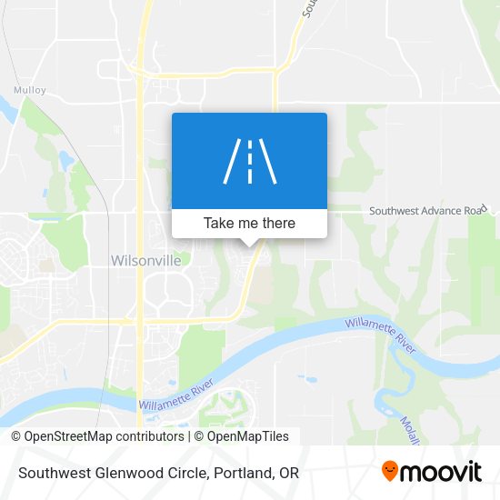 Southwest Glenwood Circle map