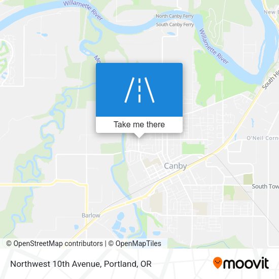 Northwest 10th Avenue map