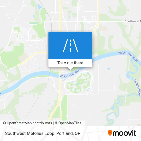 Southwest Metolius Loop map