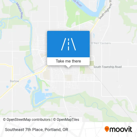 Southeast 7th Place map