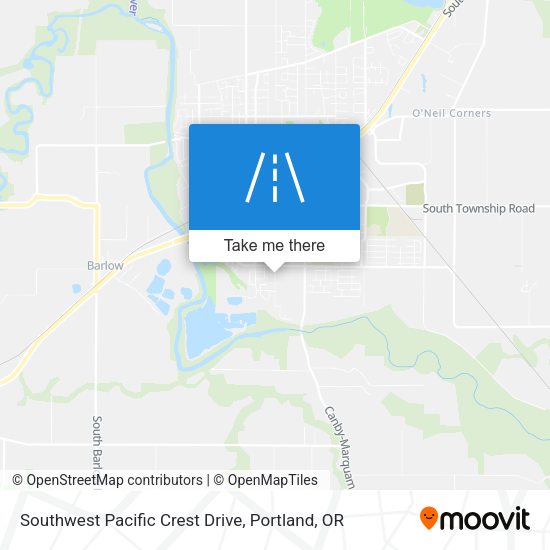 Mapa de Southwest Pacific Crest Drive