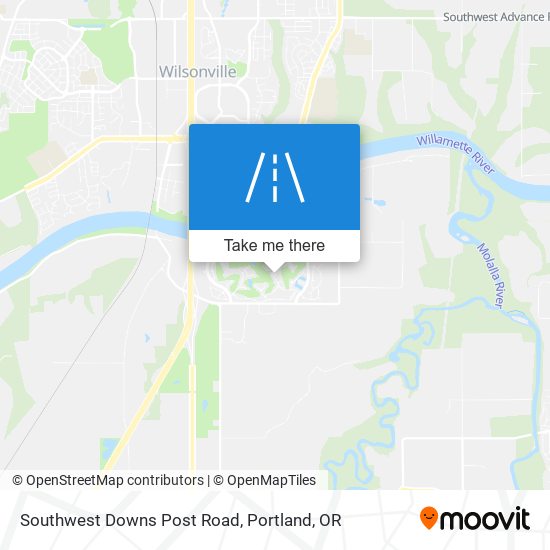 Southwest Downs Post Road map