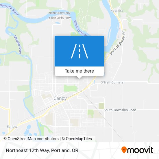 Northeast 12th Way map