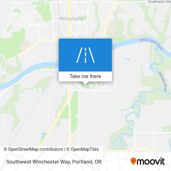 Southwest Winchester Way map