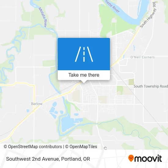 Southwest 2nd Avenue map