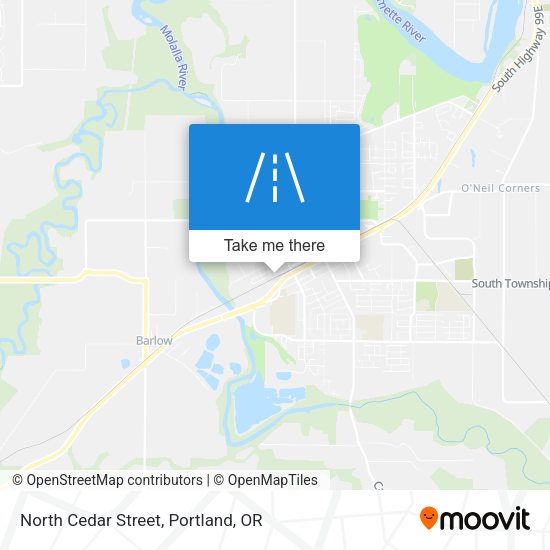 Mapa de North Cedar Street