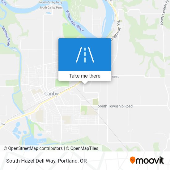 Mapa de South Hazel Dell Way