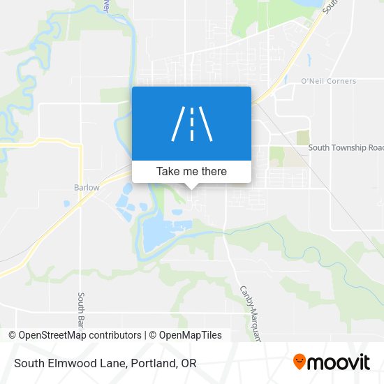 South Elmwood Lane map