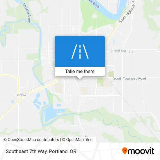 Southeast 7th Way map