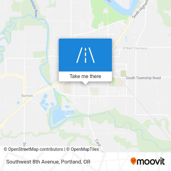 Southwest 8th Avenue map