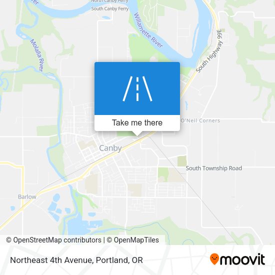Northeast 4th Avenue map
