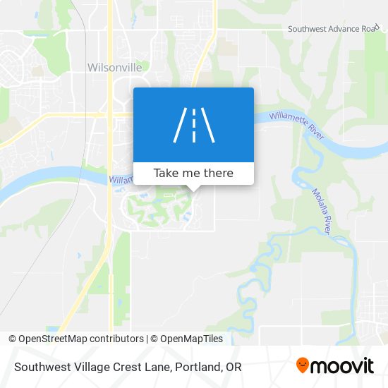 Southwest Village Crest Lane map