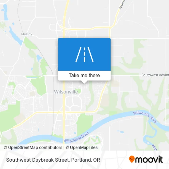 Southwest Daybreak Street map