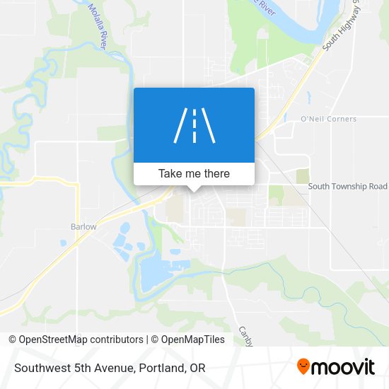 Southwest 5th Avenue map