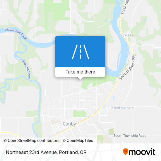Northeast 23rd Avenue map
