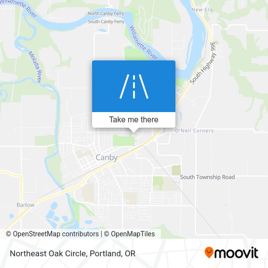 Mapa de Northeast Oak Circle